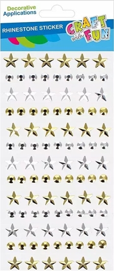 Picture of Craft with Fun OZDOBA DEK KRYSZT SPRZYL SR/ZLOT CF PBH 12/288