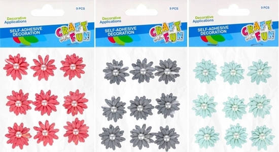 Picture of Craft with Fun OZDOBA DEK MATER KWIAT SPRZYL 9SZT MIX CF 12/144