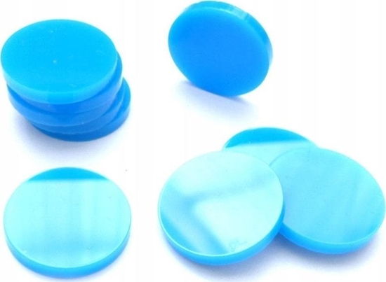 Изображение Crafters Znaczniki akryl niebieskie koo 22x3 10szt