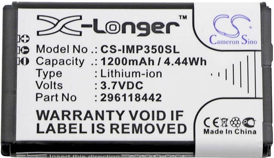 Picture of CS Cameron Sino POS-terminal-batteri Erstatter original-batteri 296118442 Ingenico 3.7 V 1200 mAh
