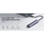 Picture of Cudy UH605 USB-C 5-in-1 Hub Gigabit LAN 3x USB-A 3.0 Power Input Aluminum Grey