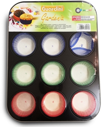 Picture of Cupcake form 12 pcs. Gardenia 27 x 35 x 3 cm + cookie paper forms 60 pcs. 8006043899139