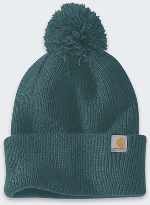 Attēls no Czapka z Pomponem Carhartt Cuffed Greenstone