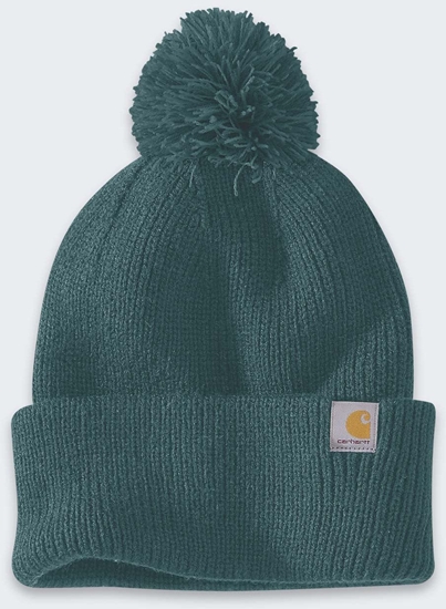 Picture of Czapka z Pomponem Carhartt Cuffed Greenstone