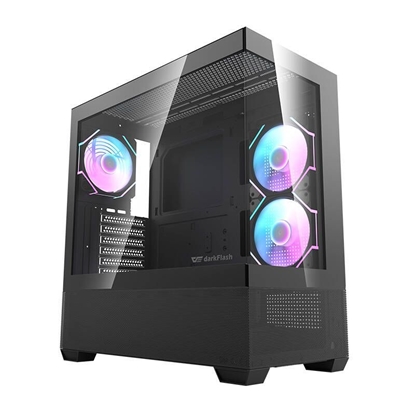 Изображение Darkflash Darkflash DS900 AIR computer case (black) + 6 ARGB fans