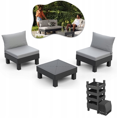 Picture of Darza mebelu komplekts Elements Balcony Set peleks/gaisi peleks 8711245158013
