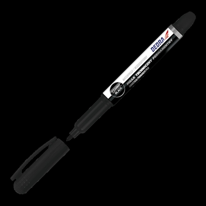 Изображение Dedra Pisak techniczny permanentny czarny 1mm, 2szt