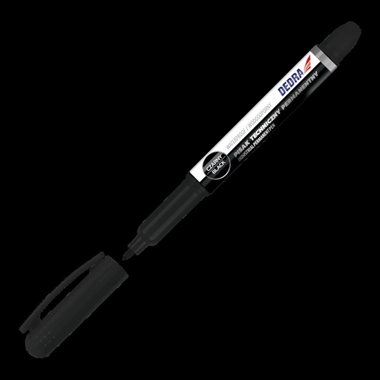 Изображение Dedra Pisak techniczny permanentny czarny 1mm, 2szt