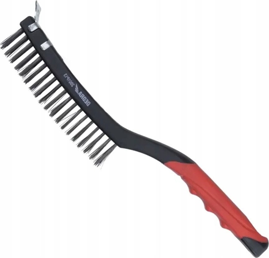 Picture of Dedra Szczotka druciana 3-rzdowa+skrob, stal,340mm, dwumat.uchwyt