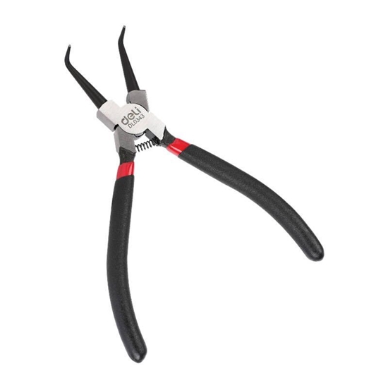 Picture of Deli Tools Bent Interior Circlip Pliers 7" Deli Tools EDL0343 (black)