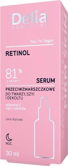 Picture of Delia Retinol - 81% z natury - Serum przeciwzmarszczkowe do twarzy, szyi i dekoltu 30ml