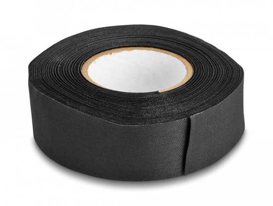 Изображение Delock Cloth Tape 25 m x 25 mm tearable self-adhesive black