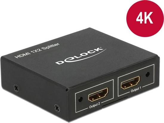 Picture of HDMI spliteris 1xHDMI in > 2xHDMI out, 4K, Delock