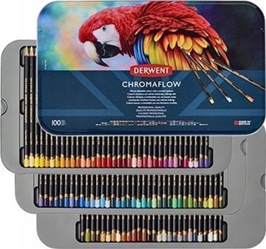 Picture of Derwent Derwent Chromaflow colored pencils, 100 pcs