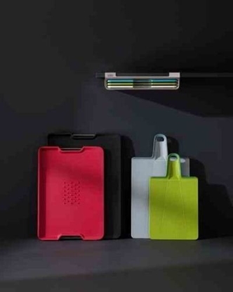 Picture of Joseph Joseph Cut&Carve Plus Multi-functio.Red Chopping Board