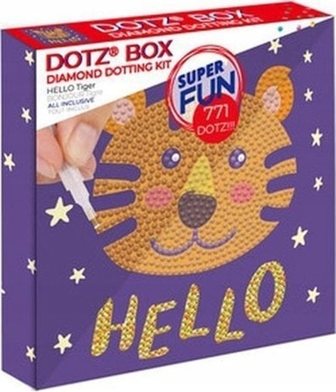 Изображение DIAMOND DOTZ DIAMOND DOTZ DOTZ BOX HELLO TIGER