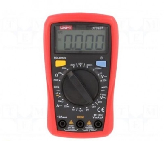 Picture of Digitālais multimetrs | LCD, ar fona apgaismojumu VAC: 200V, 600V