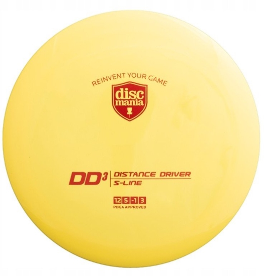 Picture of Discgolf disc DISCMANIA  Distance Driver S-LINE DD3 Yellow 12/5/-1/3