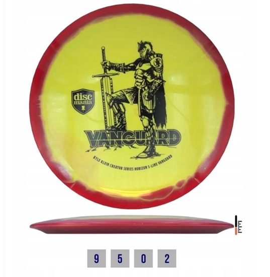 Picture of Discgolf DISCMANIA Fairway Driver S-LINE HORIZON VANGUARD Yellow/Red 9/5/0/2