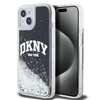 Picture of DKNY - DKNY Liquid Glitter Arch Logo Case for iPhone 14 Black