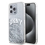 Picture of DKNY - DKNY Liquid Glitter Arch Logo Case for iPhone 15 Pro Max Transparent