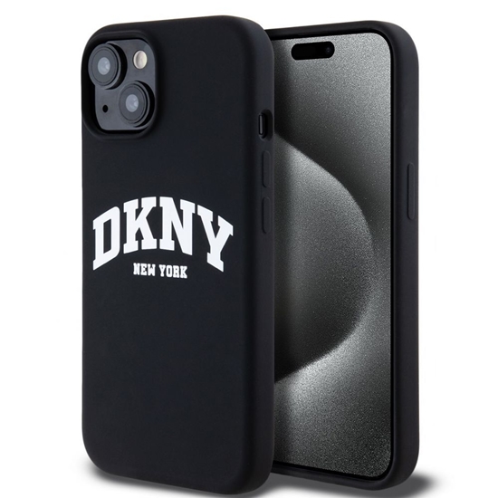 Picture of DKNY - DKNY Liquid Silicone Arch Logo MagSafe Case for iPhone 11 Black