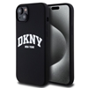 Picture of DKNY - DKNY Liquid Silicone Arch Logo MagSafe Case for iPhone 15 Plus Black