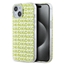 Picture of DKNY - DKNY PC/TPU Repeat Pattern Case for iPhone 15 Yellow