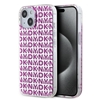 Picture of DKNY - DKNY PC/TPU Repeat Pattern Case for iPhone 15 Pink