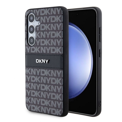 Attēls no DKNY - DKNY PC/TPU Repeat Pattern Tonal Stripe Case for Samsung S24 Black