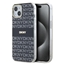 Picture of DKNY - DKNY PC/TPU Repeat Pattern Tonal Stripe Magsafe Case for iPhone 13 Black