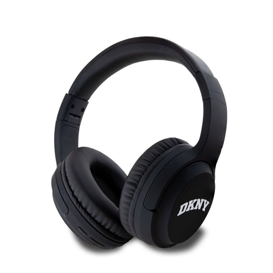 Picture of DKNY - DKNY PU Leather Arch Logo Wireless Headphone Black
