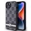 Attēls no DKNY - DKNY PU Leather Checkered Pattern and Stripe Case for iPhone 14 Black