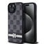 Attēls no DKNY - DKNY PU Leather Checkered Pattern and Stripe Case for iPhone 15 Black
