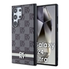 Picture of DKNY - DKNY PU Leather Checkered Pattern and Stripe Case for Samsung Galaxy S24 Ultra Black