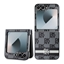 Изображение DKNY - DKNY PU Leather Checkered Pattern and Stripe Case for Samsung Galaxy Z Flip 6 Black