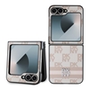Изображение DKNY - DKNY PU Leather Checkered Pattern and Stripe Case for Samsung Galaxy Z Flip 6 Pink
