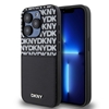 Изображение DKNY - DKNY PU Leather Repeat Pattern Card Pocket Case for iPhone 15 Pro Max Black