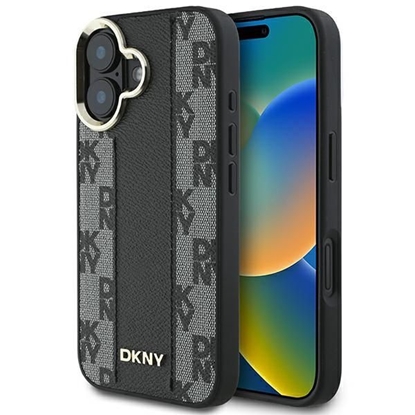 Изображение DKNY Apple DKNY Checkered Pattern Magsafe iPhone 16 Case - Black