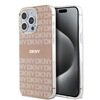 Изображение DKNY Apple DKNY PC/TPU Repeat Pattern Tonal Stripe Magsafe Case for iPhone 15 Pro Max Pink