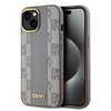 Изображение DKNY Apple DKNY PU Leather Checkered Pattern Magsafe Case for iPhone 15 Beige