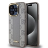 Изображение DKNY Apple DKNY PU Leather Checkered Pattern Magsafe Case for iPhone 15 Pro Beige