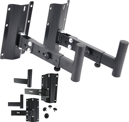 Изображение DNA BOX WALL gonikowy statyw cienny zestaw 2 szt. czarny stabilny wytrzymay do 30 kg