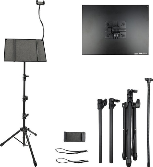 Изображение DNA DNA PLS1 statyw pod laptop mikser rzutnik do 10 kg stal uchwyt do smartfona opaski zabezpieczajce