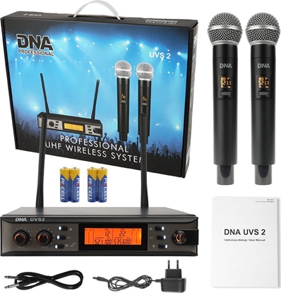 Изображение DNA DNA UVS 2 bezprzewodowy mikrofonowy system nagonienia 518-542 MHz