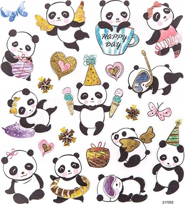 Picture of DP Craft Naklejki - Pandy 21 szt