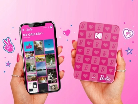 Picture of Drukarka Bluetooth Do Zdj Natychmiastowych Zink / Kodak Step Slim Barbie