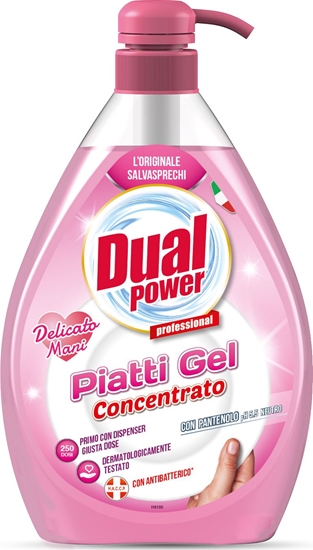 Picture of Dual Power DUAL Power ANTYBAKTERYJNY koncentrat do mycia naczy do delikatnej skóry doni 1L