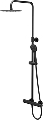 Attēls no Dušas sistēma Brasco, ar termostatmaisītāju, melns