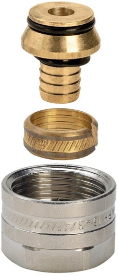 Picture of Dwuzcze 3/4 x 12 Mosiadz / niklowany - matowycznik do rur